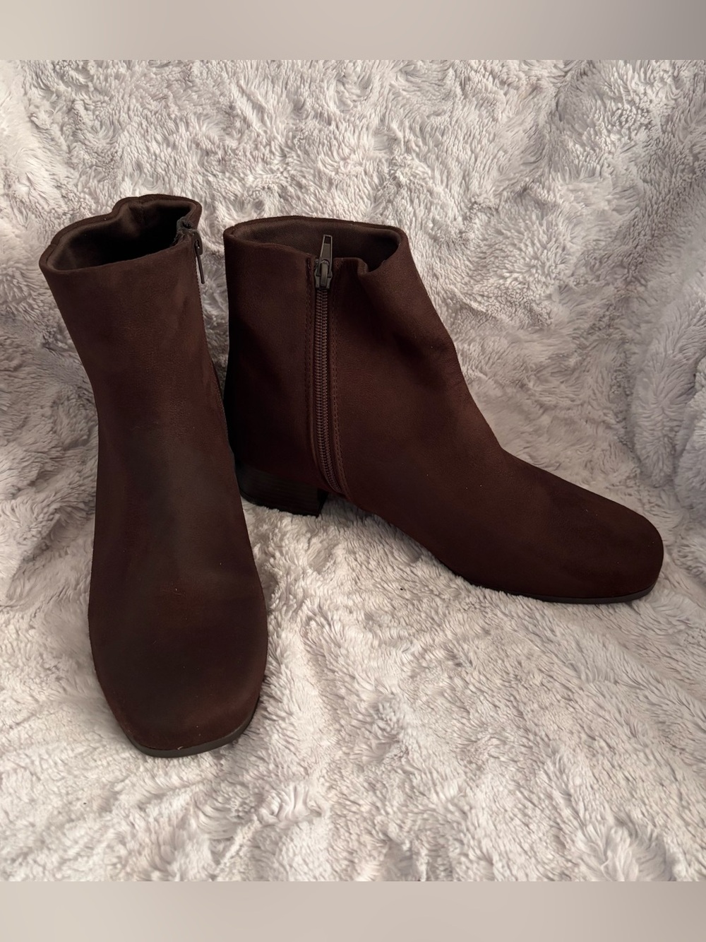Time and Tru Brown Ankle Boots - Size 8